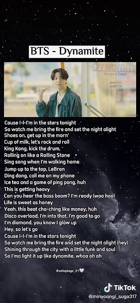 BTS Dynamite Lyrics | Easy to Sing Along Trending