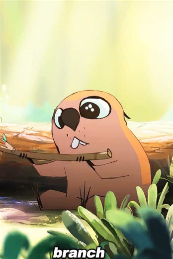 This beaver couldn’t even bite through a single branch.The other beavers laughed at it.#fyp #foryou #funnyvideos #animation #tiktok