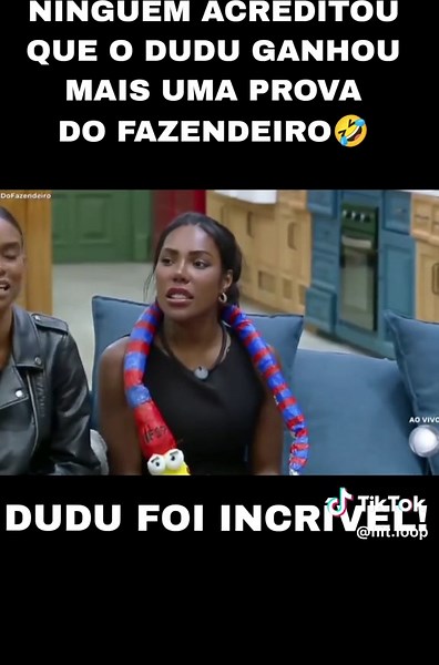 NINGUÉM ACREDITOU QUE O DUDU GANHOU MAIS UMA PROVA DO FAZENDEIRO🤣 #RECORD #afazenda17 #fazenda #duducamargo