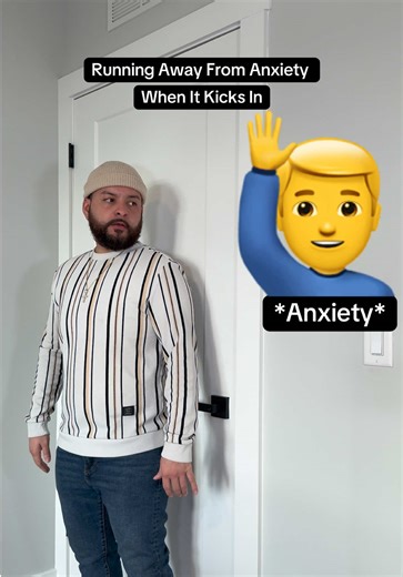 You can literally run but not hide from anxiety 😂 #anxiety