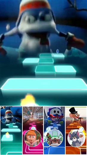 Crazy Frog 🆚 Despicable Me 🆚 Bus Eater 🆚 Tom and Jerry 💥 TILES HOP EDM RUSH