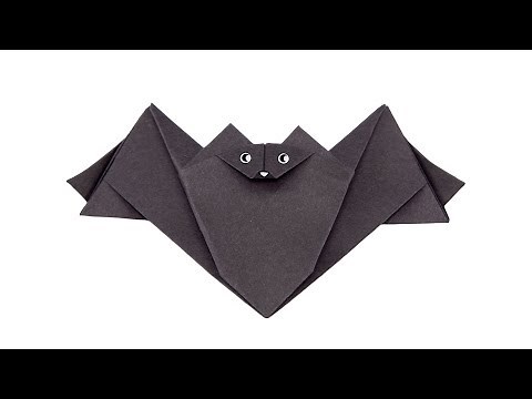 Origami Bat Tutorial - Halloween - Paper Kawaii