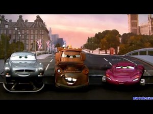 Disney Cars 2 Tomica Rocket Mater, Hydrofoil Finn, & Holley Shiftwell With Electro Shocks Review