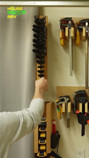 Clamp storage rack ideas #woodworking #diy #workshop