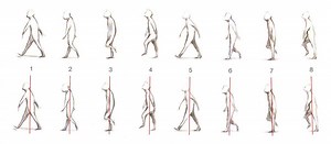 Walking Pose Reference Drawing