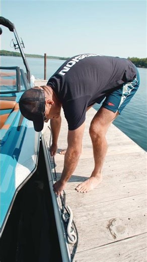 Experienced boaters know: docking rarely goes exactly as planned! #boating #lakelife #docking