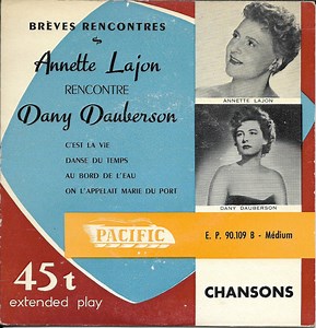 Annette Lajon Rencontre  Dany Dauberson - Annette Lajon Rencontre Dany Dauberson