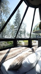 Aurora Cabin Family Glass Igloos are our most extensive glass igloo options, perfect for families! 😍 Aurora Cabin Families have views not only to the sky, but also to Apukka river or lake Olkka as well! ✨💦 These glass igloos sleep up to six people, two under the sky roof, two in a separate alcove and two on a convertible sofa bed! Book your Aurora Cabin Family Glass Igloo now on our website 🧡 | Apukka Resort Rovaniemi