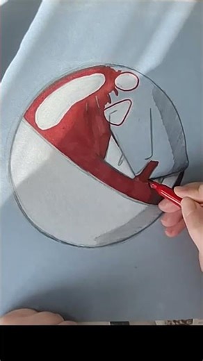 DRAWING EVERY SINGLE POKEMON - VOLTORB #art #pokemon #voltorb #mimic #gen1 #kanto #markers #chalk