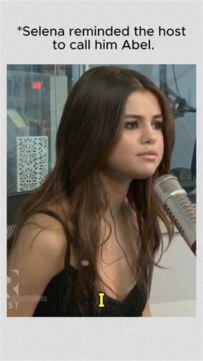 Selena Gomez Reminded the Host to Call The Weeknd “Abel” 🥹#SelenaGomez #SelenaFans #SelenaMoment