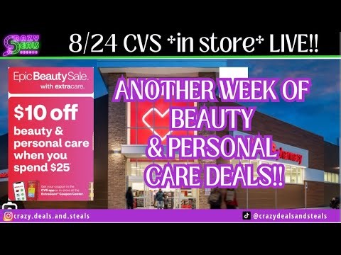 8/24 CVS *in store* LIVE!!! Another Week of Beauty & Personal Care $10/$25 CRT Deals! 8/24 CVS Haul
