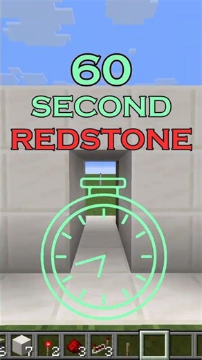 60 Second Redstone: Flush Piston Door