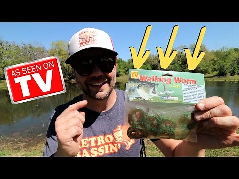 As Seen On TV lures catch BIG BASS! (feat. the Walking Worm and Alex Langner's Flying Lure)