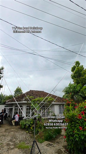 Norman Radio Workshop on Instagram: "DeltaLoop 2 Elements 10m 11m band HF Antenna #deltaloop #ham #hf #antenna"