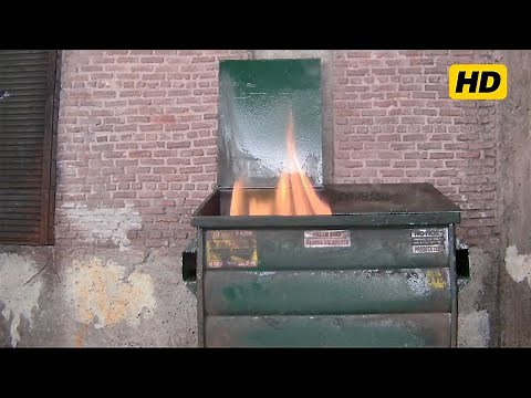 🔥Cozy Dumpster Fire, crackling fire sound, peeling paint. 10 hour HD Relaxing political catastrophe🗑