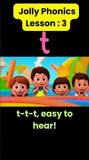 Jolly Phonics Lesson 3: Mastering the "t" Sound with Fun Songs