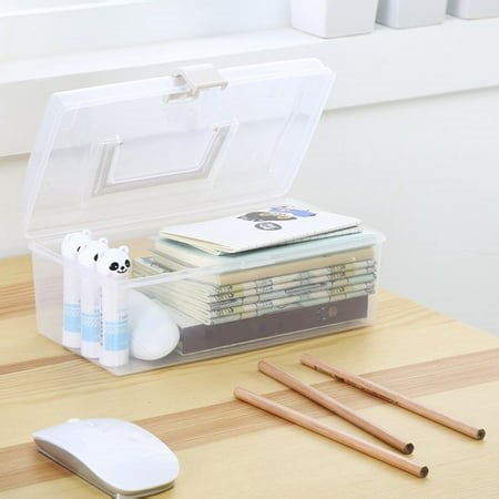 AMERTEER Portable Multi-use Clear Plastic Storage Container Box with Handle Latch Lock - Walmart.ca