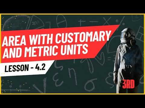 Area with customary and metric units - 3rd - 4.2