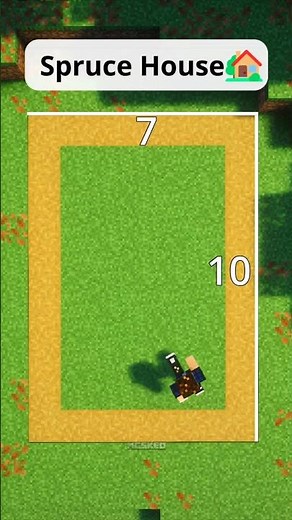 Easy Spruce House in Minecraft🏡