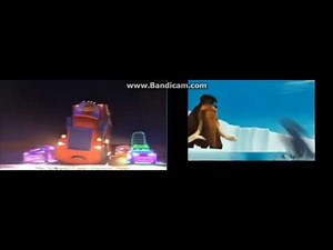 Toons (cars) and Disney Pixar Cars Side By Side Part 5