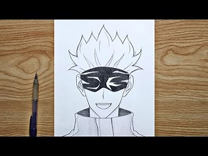 How to draw Gojo step by step | Gojo Satoru from Jujutsu kaisen | easy tutorial