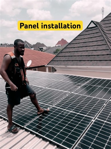 Panels installation #solarenergy #solarpanel