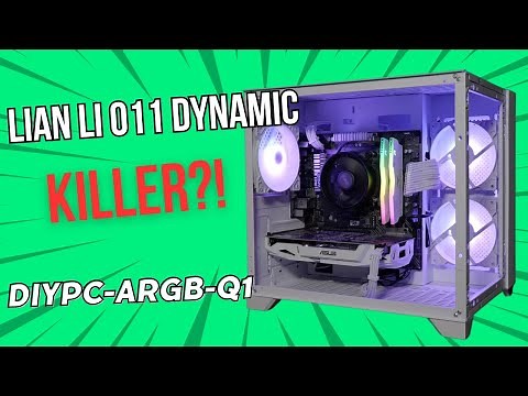 Best Budget Fish Tank PC Case?! | DIYPC-ARGB-Q01 Case Review