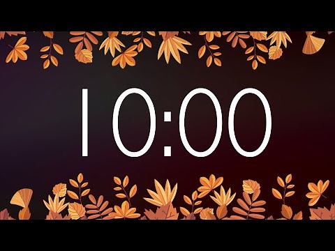 10 Minute Fall Timer with Gentle Alarm (No Music)