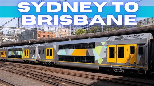 Sydney to Brisbane road trip train, bus & Uber | Australia 2025