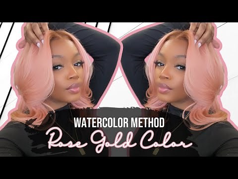 How to Get the PERFECT Rose Gold Color | WATERCOLOR METHOD | Chantler Tiara