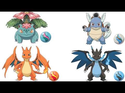Creating Mega Evolutions for GEN 1 Middle Evolutions Starters Pokémon