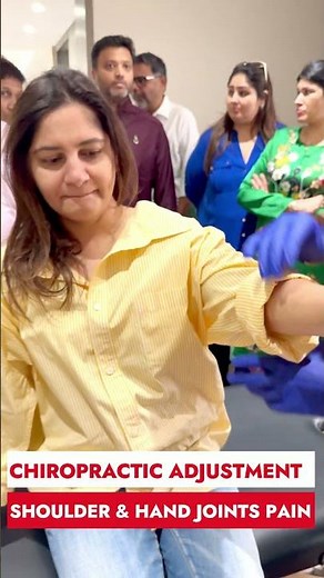 Hand & Shoulder Pain GONE in Seconds 😱 | Instant Chiropractic Relief! Dr. Rajneesh Kant #shorts
