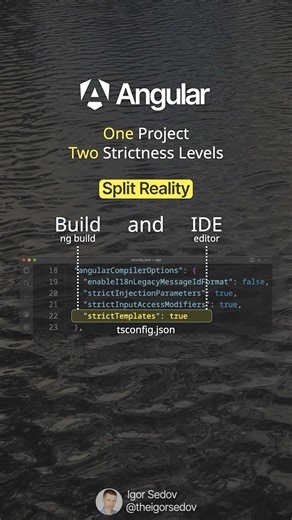 Force Strict Templates in Angular Language Service #angular