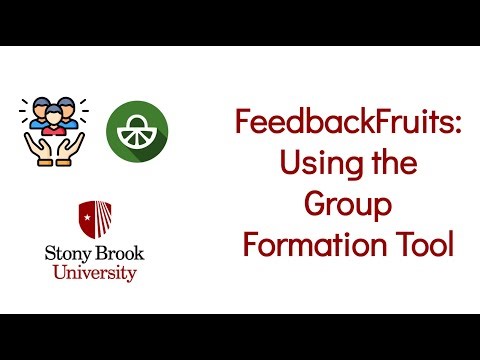 FeedbackFruits: Using the Group Formation Tool