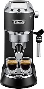 Delonghi EC685.B DEDICA 15-Bar Pump Espresso Machine Coffee Maker, Black, 220 Volts (Not for USA - European Cord)