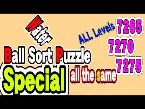 Ball Sort Puzzle Special Level after Level 7265 7270 7275 / Lock Ball and Key Ball