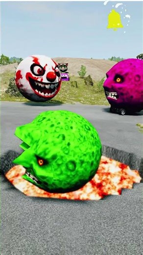 자동차 대 통나무 함정 #1 #beamngdrive #live #1million #shorts #shortsvideo #car