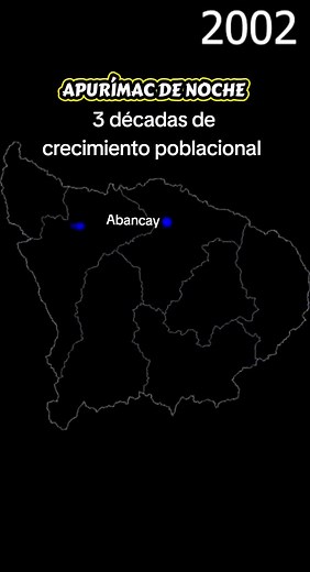 Crecimiento poblacional en Apurímac de Noche