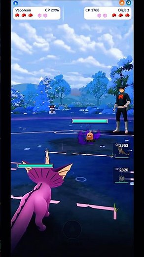 Shiny Vaporeon vs Team Rocket! 🌊 | Pokemon GO #Shorts #PokemonGOPvP