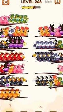 Bird Sort 2 Level 268 Solution | #birdsort #birdsortpuzzle #birdsortcolorpuzzle #birdsortcolor