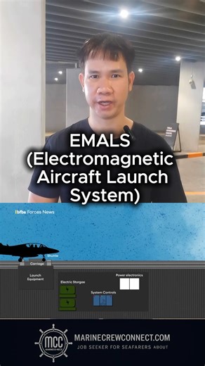 398K views · 15K reactions | การปล่อยเครื่องจากดาดฟ้าเรือบรรทุกเครื่องบินด้วยระบบแม่เหล็กไฟฟ้า "EMALS"(Electromagnetic Aircraft Launch System) | Marine Crew Connect | Facebook