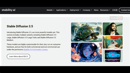 Stable Diffusion 3.5发布三个模型：Large、Turbo和Medium，最高80亿参数带来质的飞跃