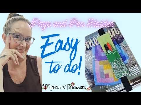 Book Page & Pen Holder Sewing Tutorial | Perfect for Journals & Planners