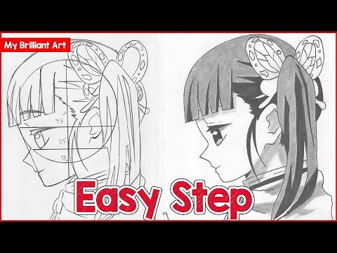 How To Draw Kanao Tsuyuri Demon Slayer [Anime Drawing Tutorial for Beginners]
