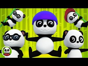 Five Little Pandas Nursery Rhyme for Kindergarten Kids