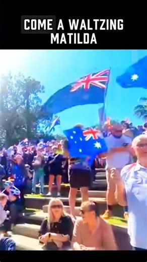 Waltzing Matilda Echoes at March For Australia Rally in Brisbane #Australia #Shorts