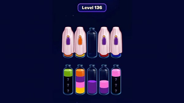 Magic Sort Level 136 to 140 | Puzzle Game Walkthrough