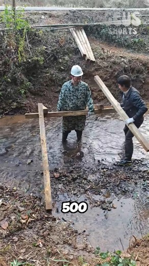 DIY Tutorial to Build a Wooden Bridge Over a Stream