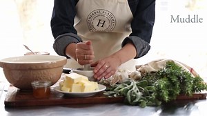 Here's how to make a savory herbed butter just in time for your holiday gatherings. Whipped Savory Herbal Butter Ingredients: 2-4 cloves of fresh garlic, chopped 1/2 teaspoon of salt 2 teaspoons of fresh rosemary, chopped 1 heaping tablespoon of fresh sage, chopped 1/2 cup of softened butter 1-2 tablespoons of raw honey Directions: - Chop the garlic, and place it in a small bowl. Sprinkle the garlic with salt, and muddle the mixture together using a mortar and pestle or the back of a spoon. - Ch