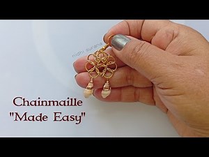 Chainmaille made easy!! 🤩If you have jump rings, pliers and 5 minutes, you can make these.